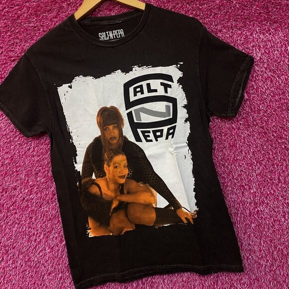 Salt N Pepa Mineral Wash Rap Tshirt size Small - Picture 2 of 4